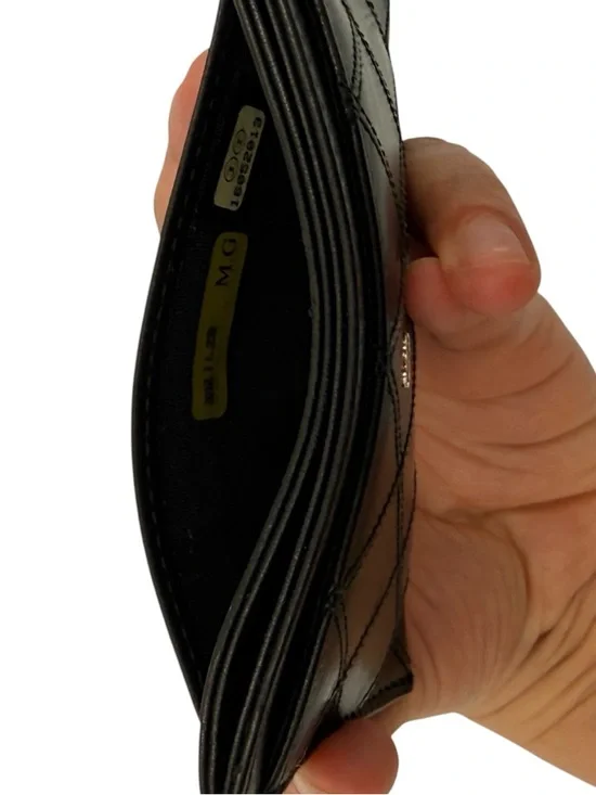 Chanel CC Quilted Lambskin Card Holder Black Silver Hardware - Picture 13 of 16